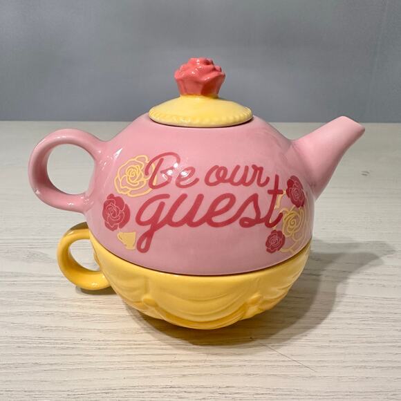 Beauty and the Beast Tea Cup Pot Kettle Set Zak! Disney - Picture 1 of 6